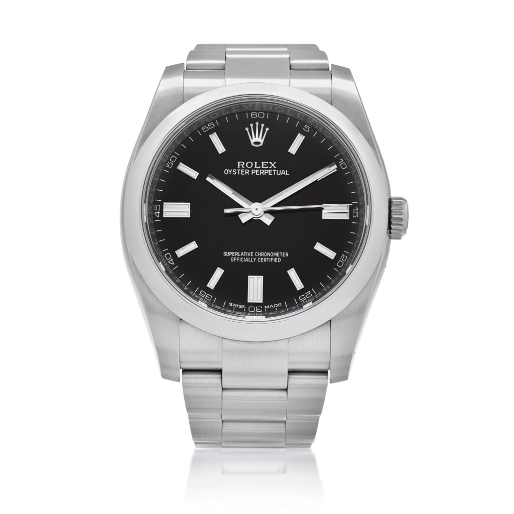 Oyster Perpetual (Reference 116000). A 36mm stainless steel automatic wristwatch with date. 2020