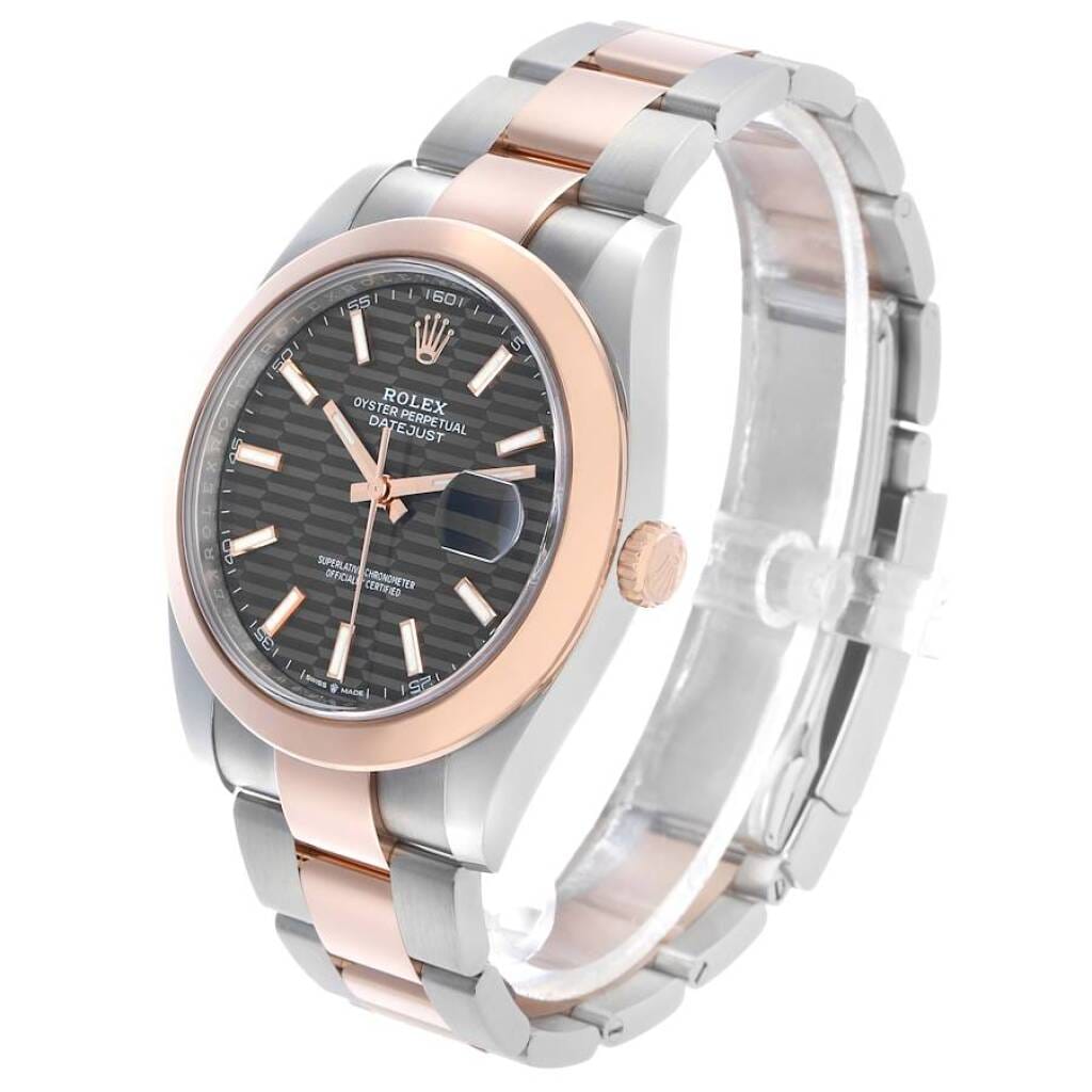 Datejust (Reference 126301). A 41mm rose gold stainless steel automatic wristwatch with date. 2023