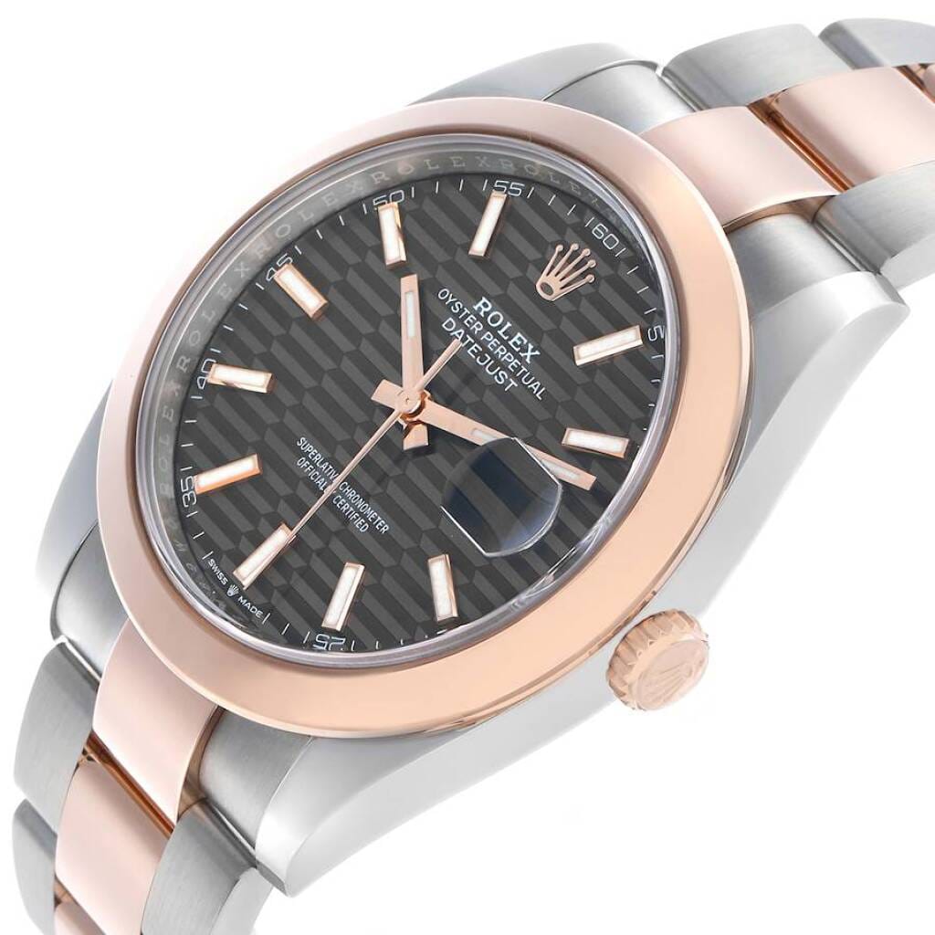Datejust (Reference 126301). A 41mm rose gold stainless steel automatic wristwatch with date. 2023