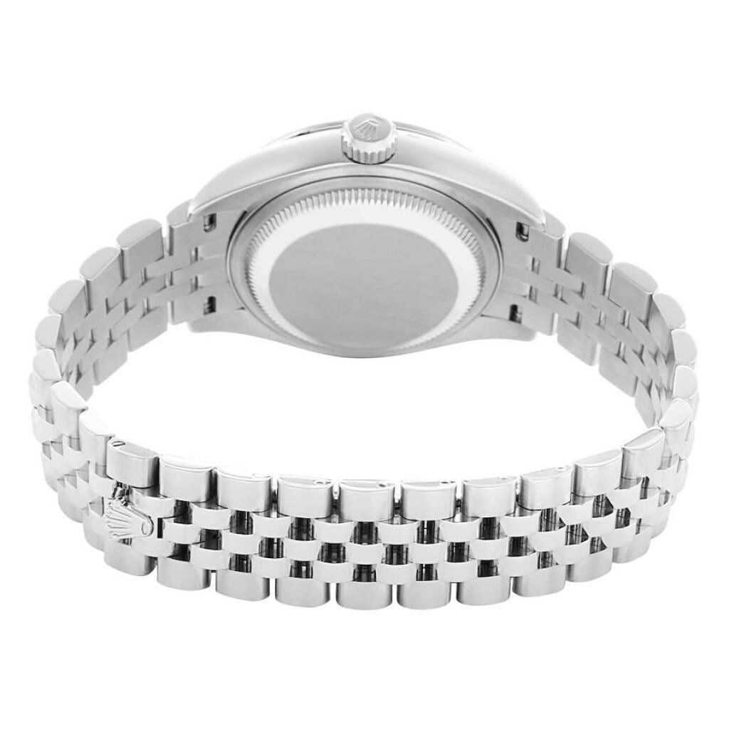 Datejust (Reference 279384). A 28mm white gold stainless steel diamond-set automatic wristwatch with date. 2002-2003