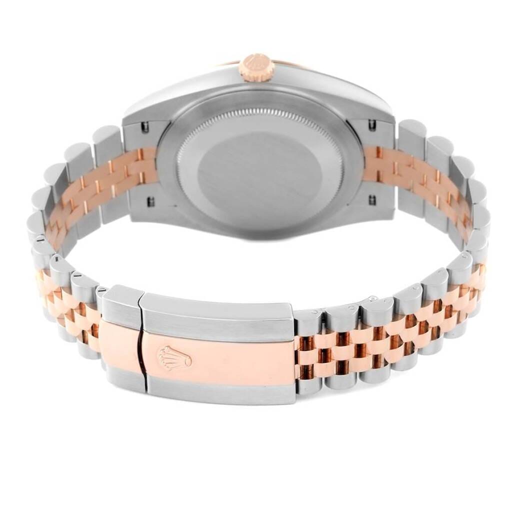 Datejust (Reference 126301). A 41mm rose gold stainless steel diamond-set automatic wristwatch with date. 2022