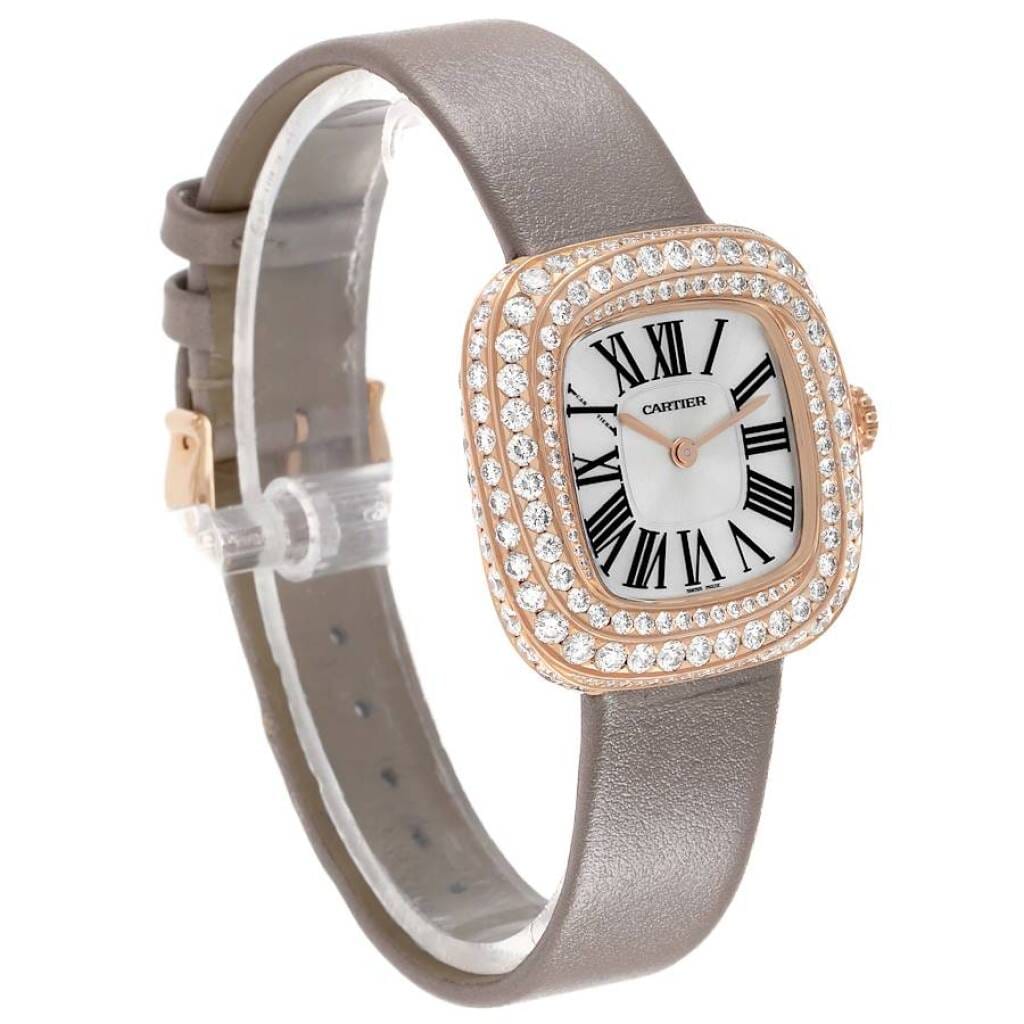Coussin (Reference WJCS0005). A 31mm rose gold diamond-set quartz wristwatch. 2022