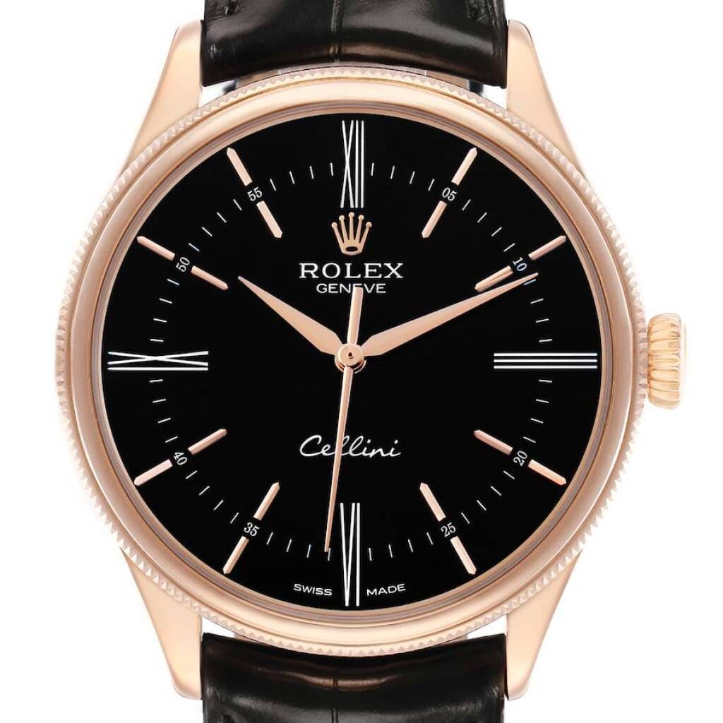 Cellini (Reference 50505). A 39mm rose gold automatic wristwatch. 2015