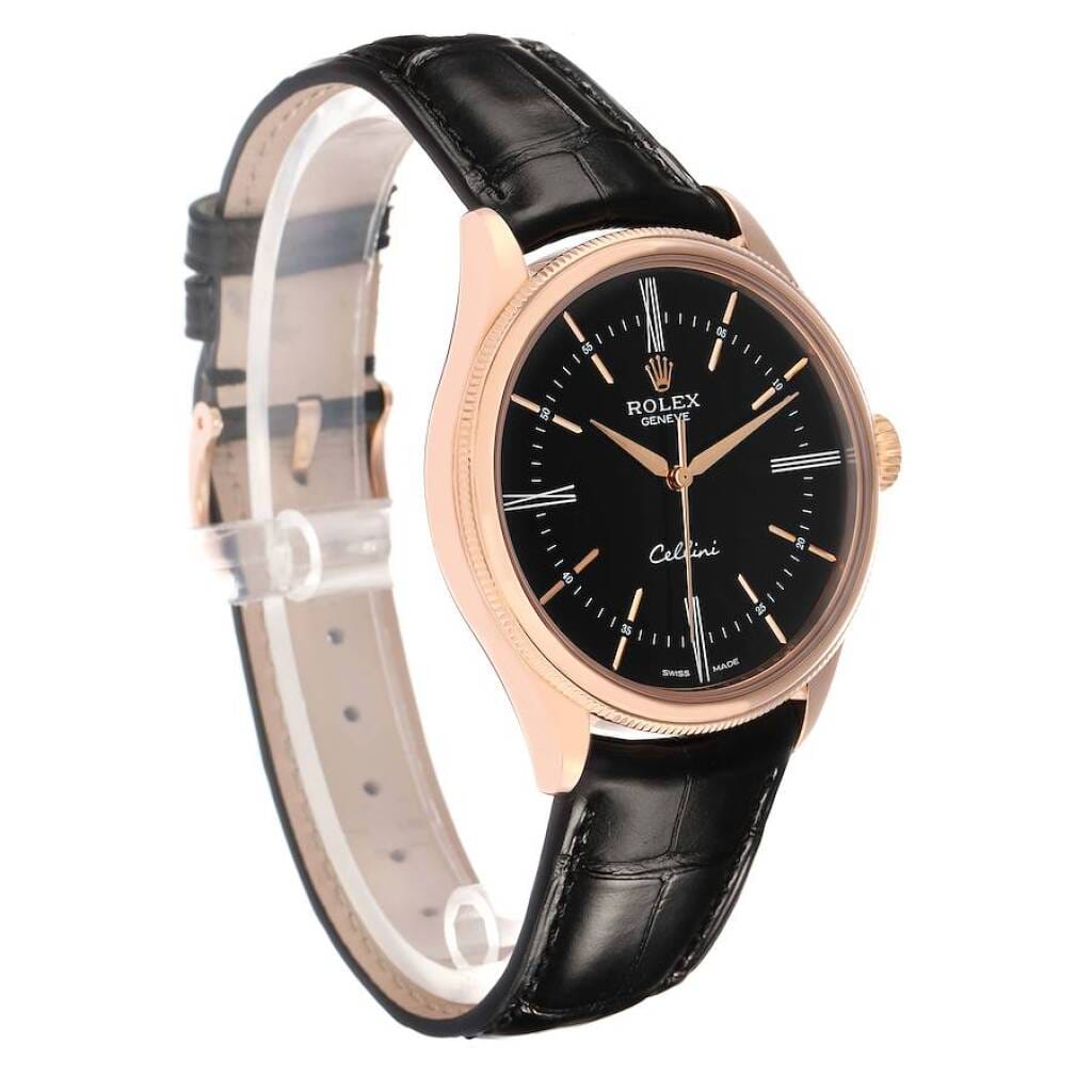 Cellini (Reference 50505). A 39mm rose gold automatic wristwatch. 2015