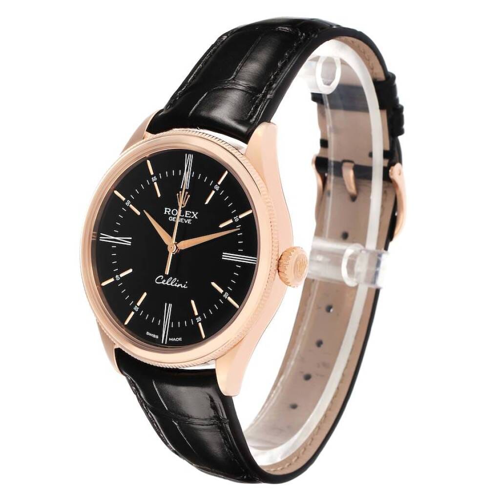 Cellini (Reference 50505). A 39mm rose gold automatic wristwatch. 2015