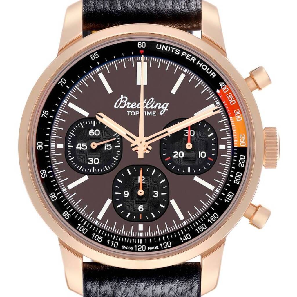 Top Time Limited Edition (Reference RB0176). A 41mm rose gold automatic wristwatch with chronograph.
