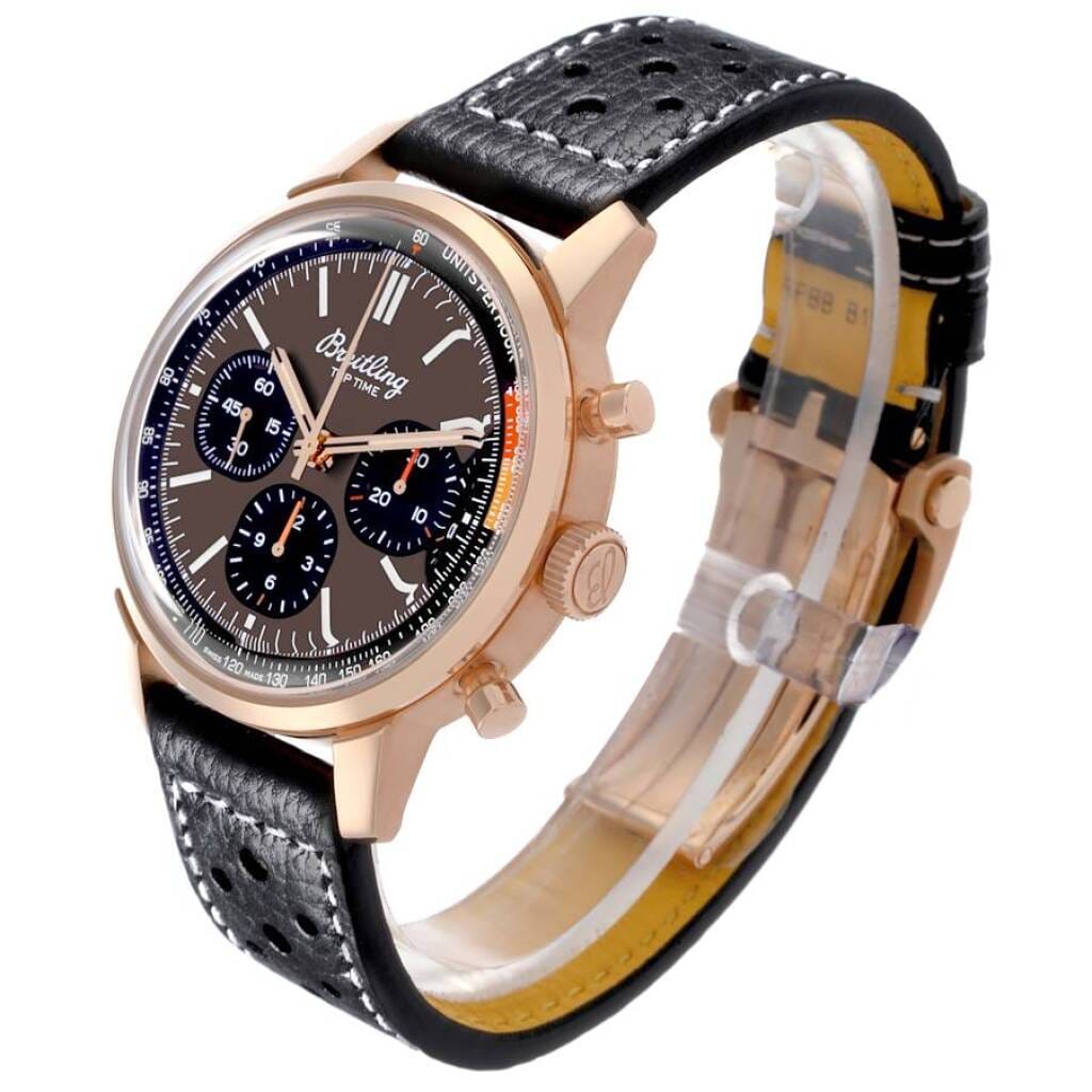 Top Time Limited Edition (Reference RB0176). A 41mm rose gold automatic wristwatch with chronograph.