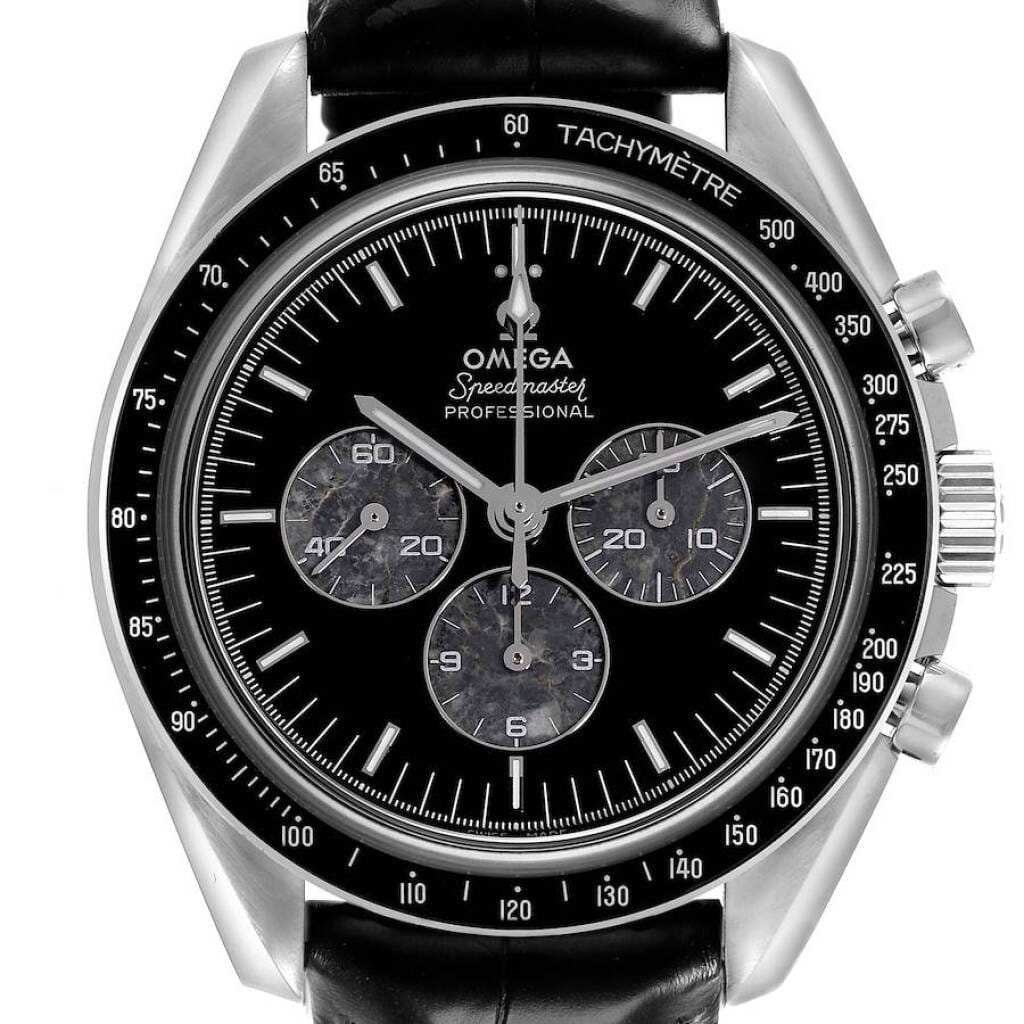 Speedmaster Meteorite Sub Dials (Reference 311.93.42.30.99.001). A 42mm platinum automatic wristwatch with chronograph. 2022