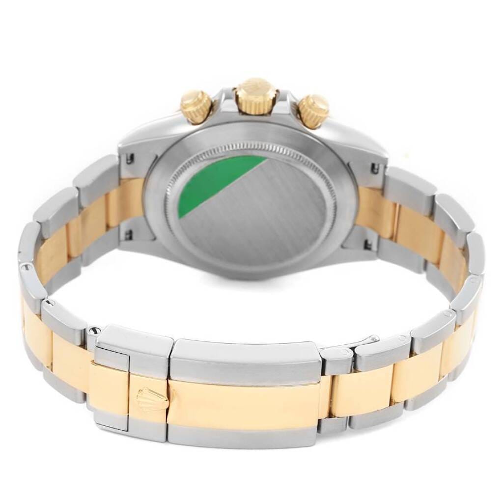 Cosmograph Daytona Panda Racing Dial (Reference 116523). A 40mm yellow gold stainless steel automatic wristwatch with chronograph. 2008-2009