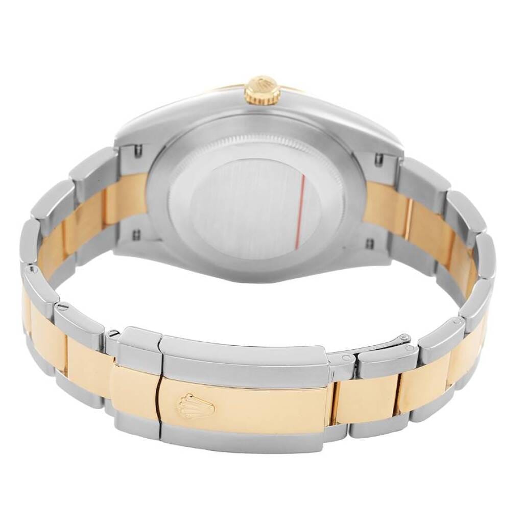 Datejust (Reference 126333). A 41mm yellow gold stainless steel diamond-set automatic wristwatch with date. 2022
