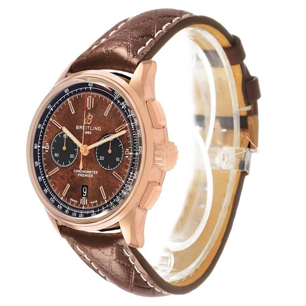 Premier B01 Bentley Centenary Limited Edition (Reference RB0118). A 42mm rose gold automatic wristwatch with date and chronograph. 2021