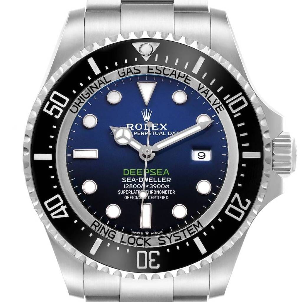 Sea-Dweller D-Blue (Reference 126660). A 44mm stainless steel automatic wristwatch with date. 2019
