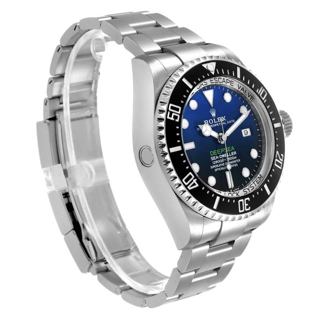 Sea-Dweller D-Blue (Reference 126660). A 44mm stainless steel automatic wristwatch with date. 2019
