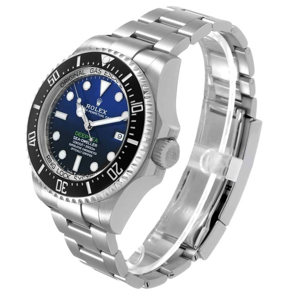 Sea-Dweller D-Blue (Reference 126660). A 44mm stainless steel automatic wristwatch with date. 2019