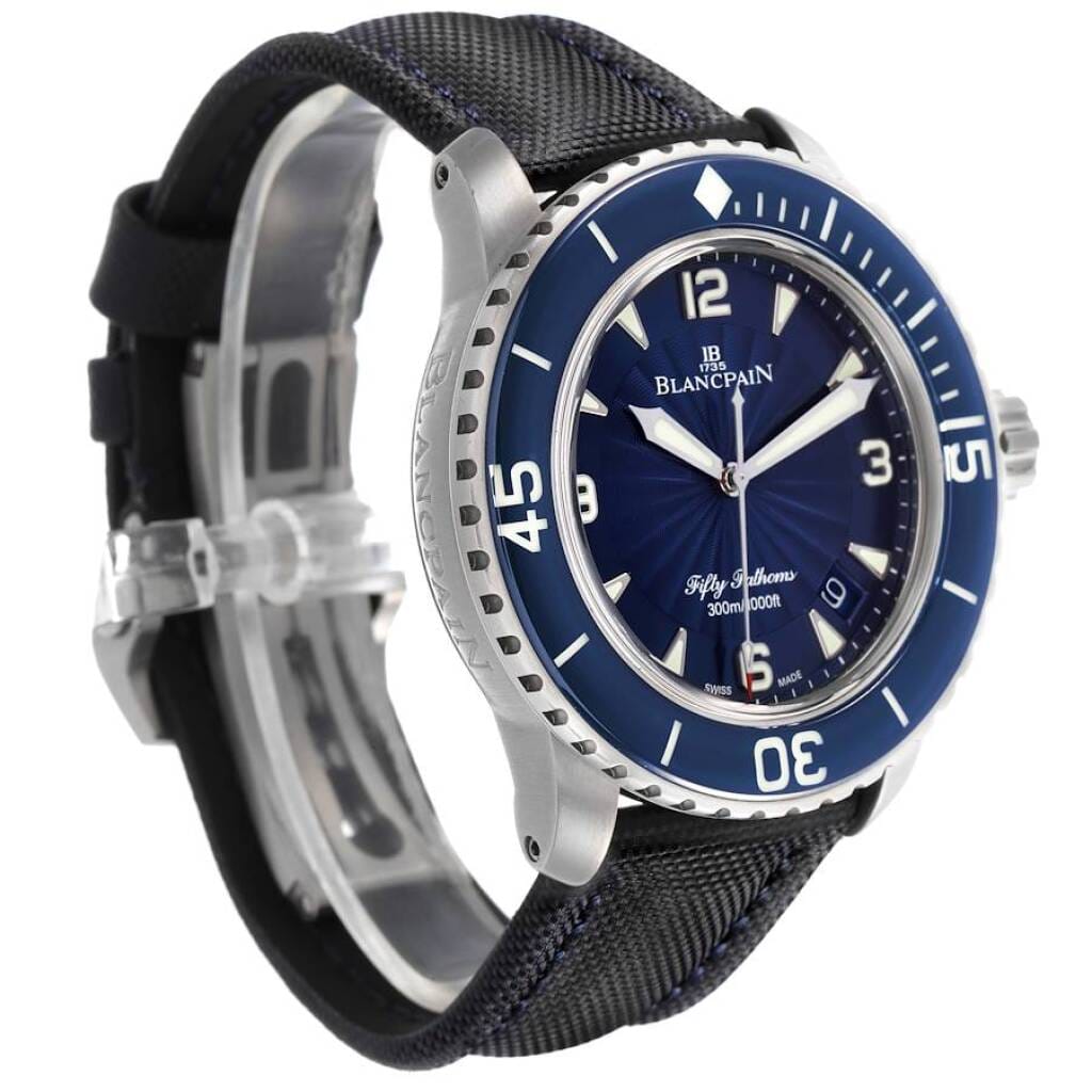 Fifty Fathoms Automatique (Reference 5015D-1140-52B). A 45mm stainless steel automatic wristwatch with date. 2017