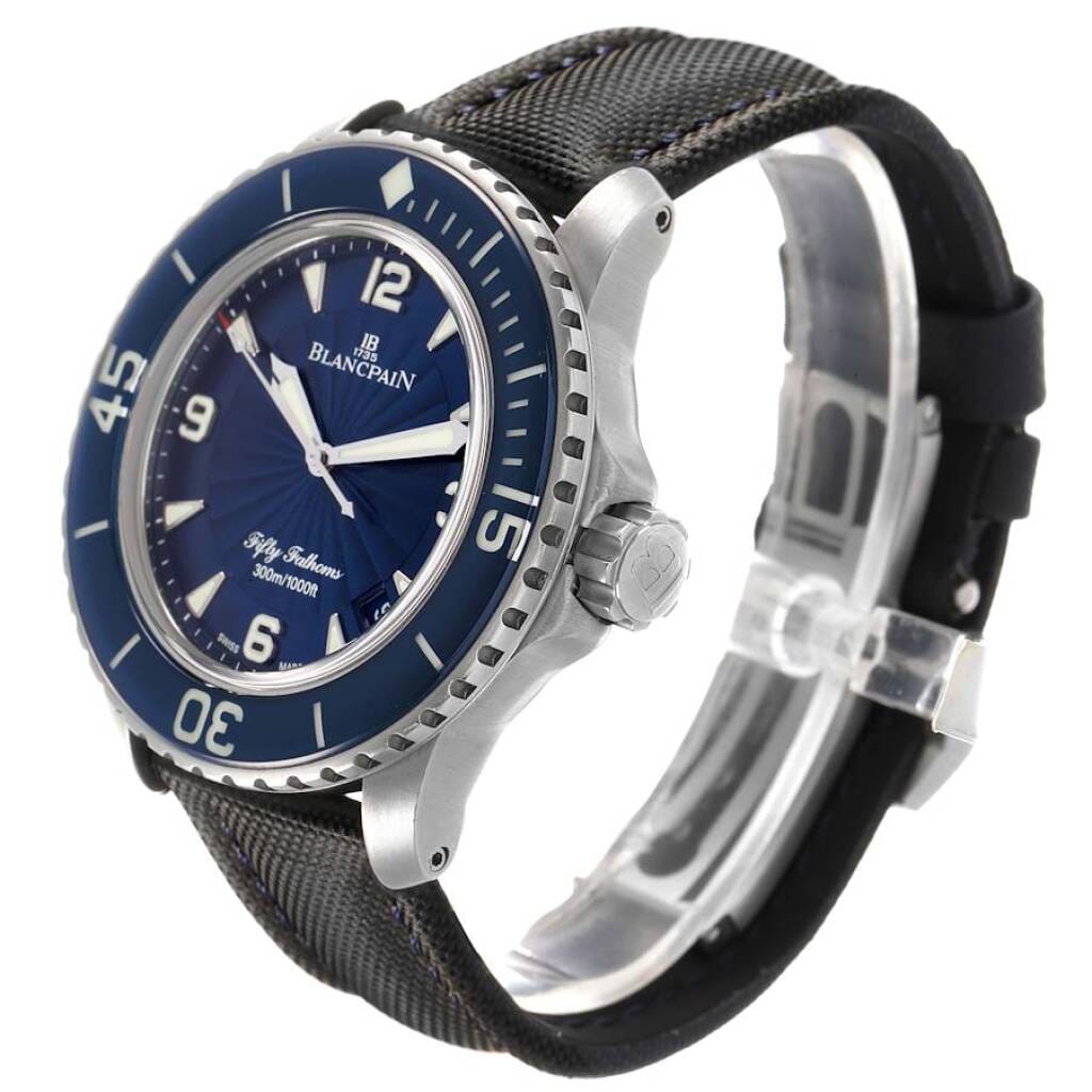 Fifty Fathoms Automatique (Reference 5015D-1140-52B). A 45mm stainless steel automatic wristwatch with date. 2017