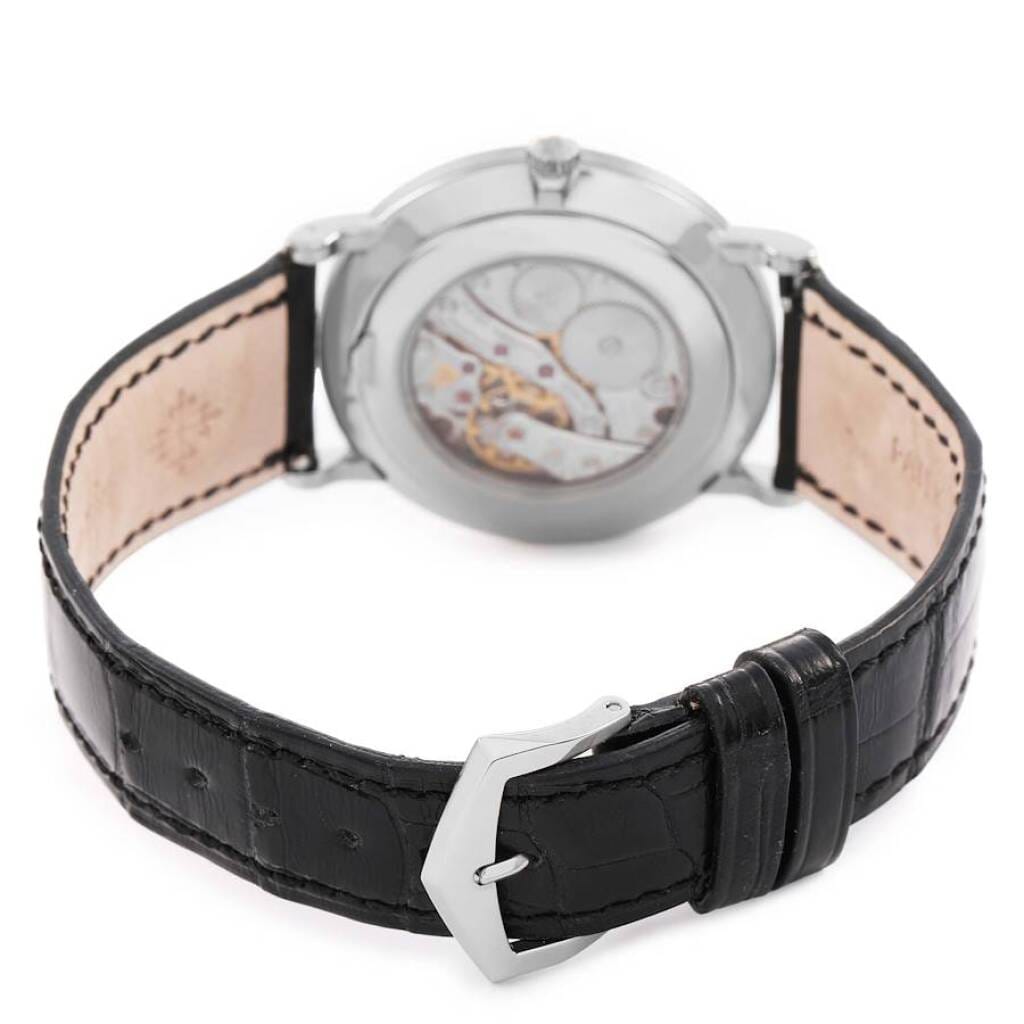Calatrava (Reference 5116G). A 36mm white gold manual wind wristwatch.