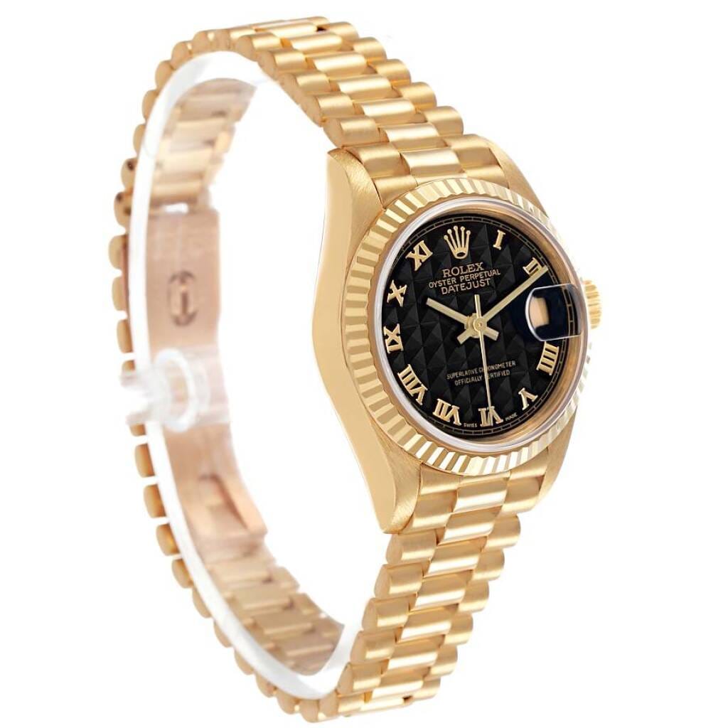 President Datejust (Reference 69178). A 26mm yellow gold automatic wristwatch with date. 1990-1991