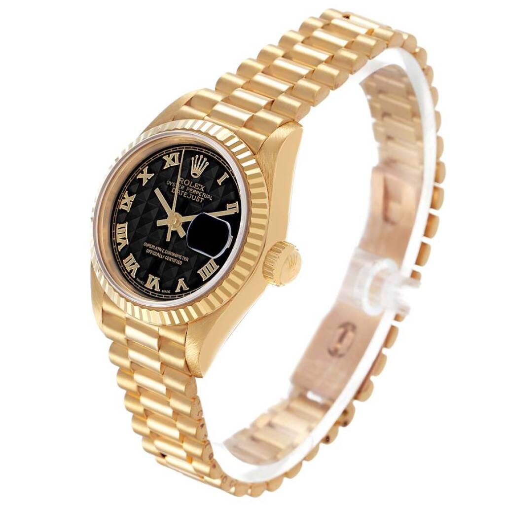 President Datejust (Reference 69178). A 26mm yellow gold automatic wristwatch with date. 1990-1991