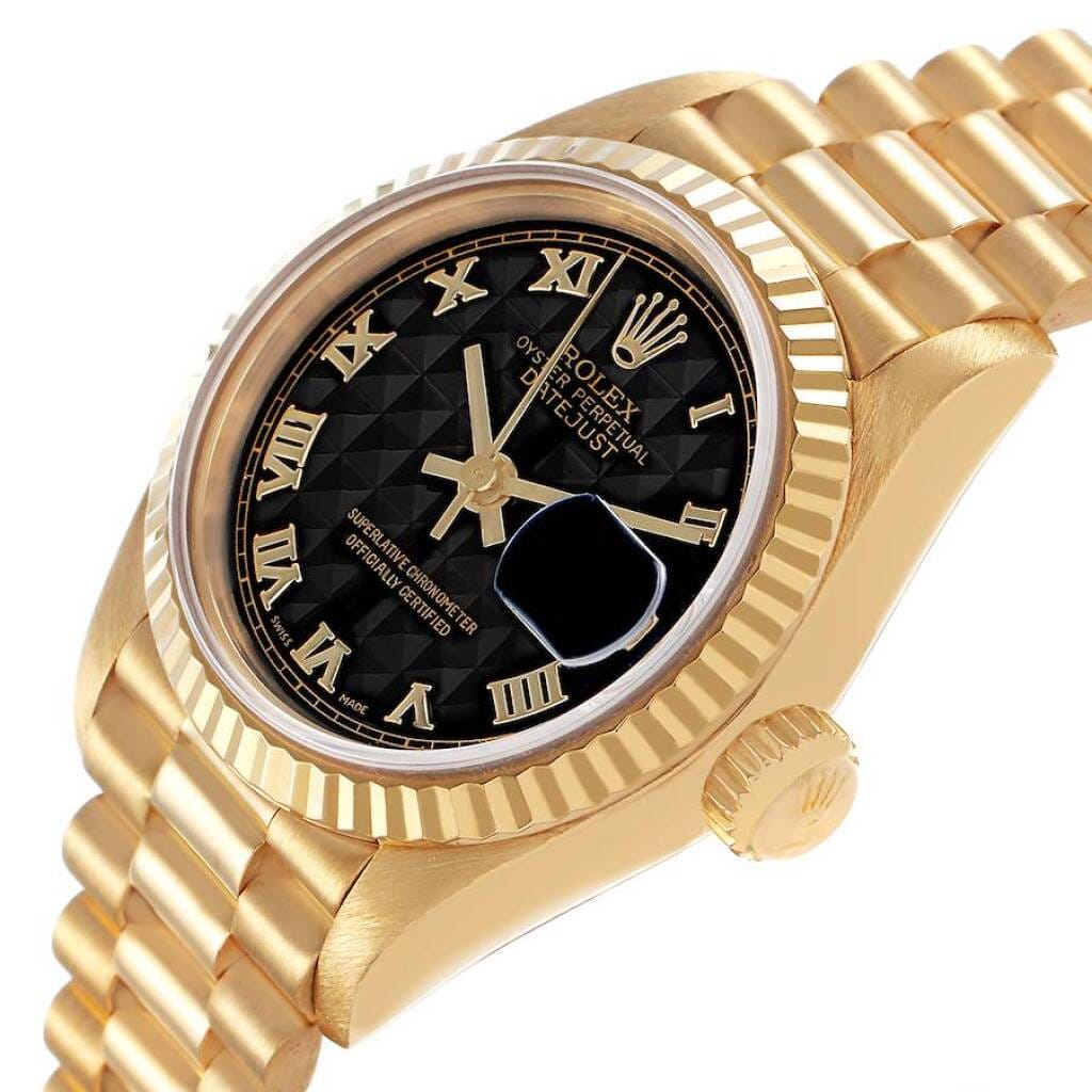 President Datejust (Reference 69178). A 26mm yellow gold automatic wristwatch with date. 1990-1991