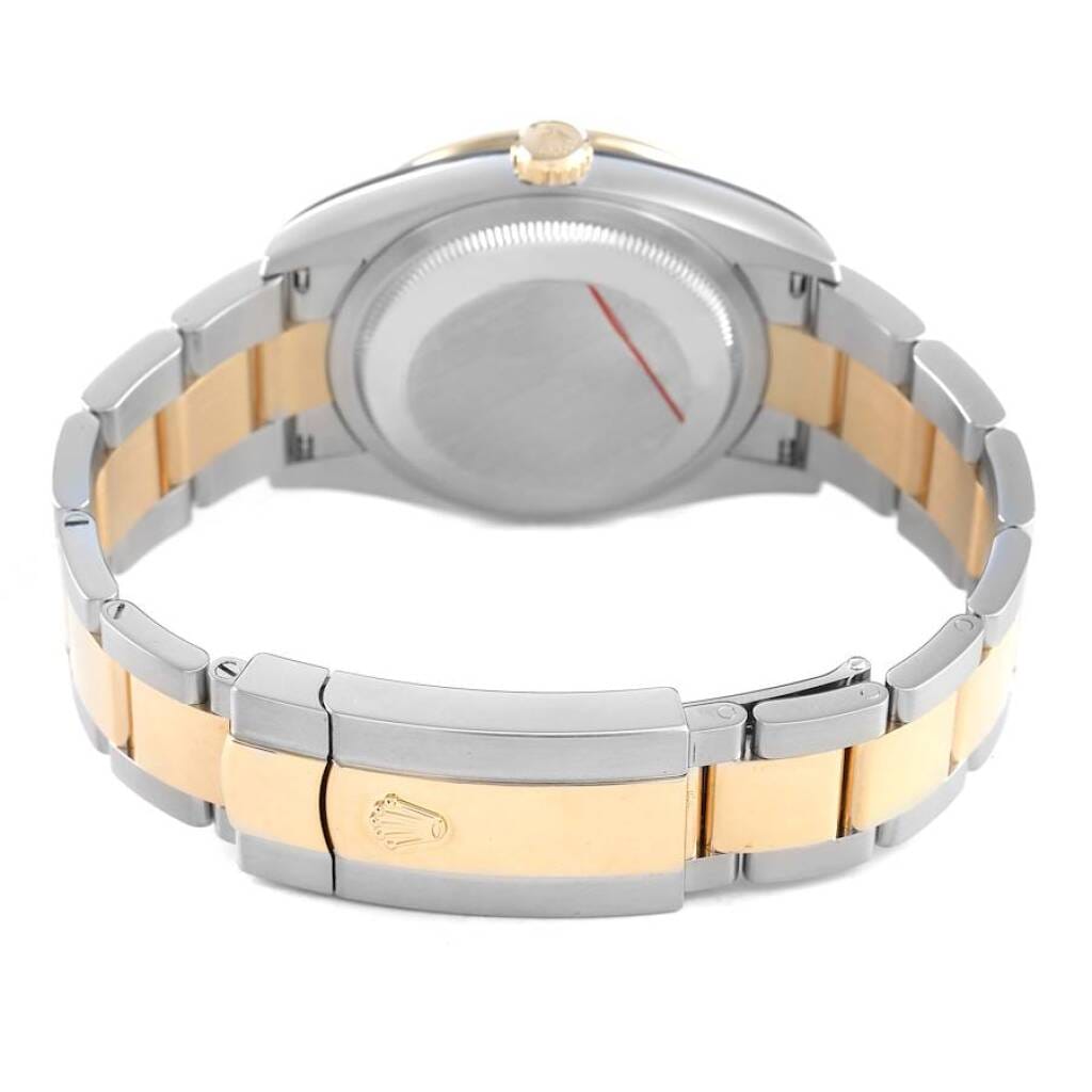 Datejust (Reference 126283RBR). A 36mm yellow gold stainless steel diamond-set automatic wristwatch with date. 2021
