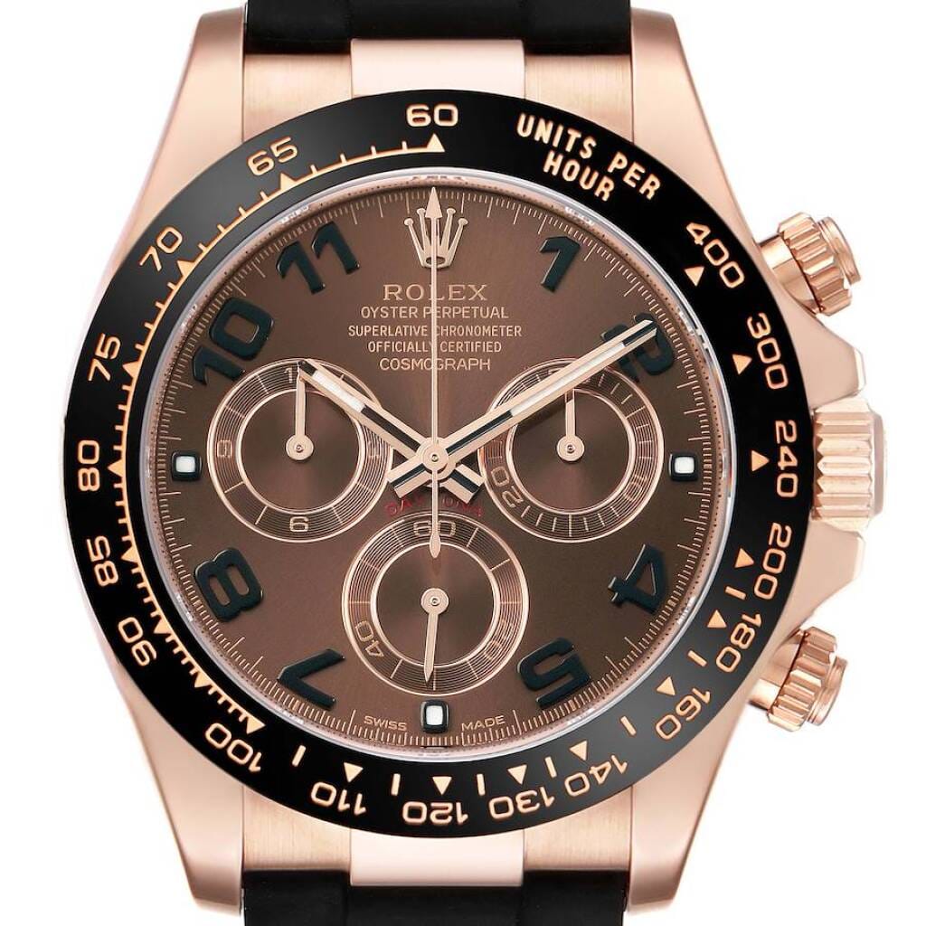Cosmograph Daytona (Reference 116515LN). A 40mm rose gold automatic wristwatch with chronograph. 2019