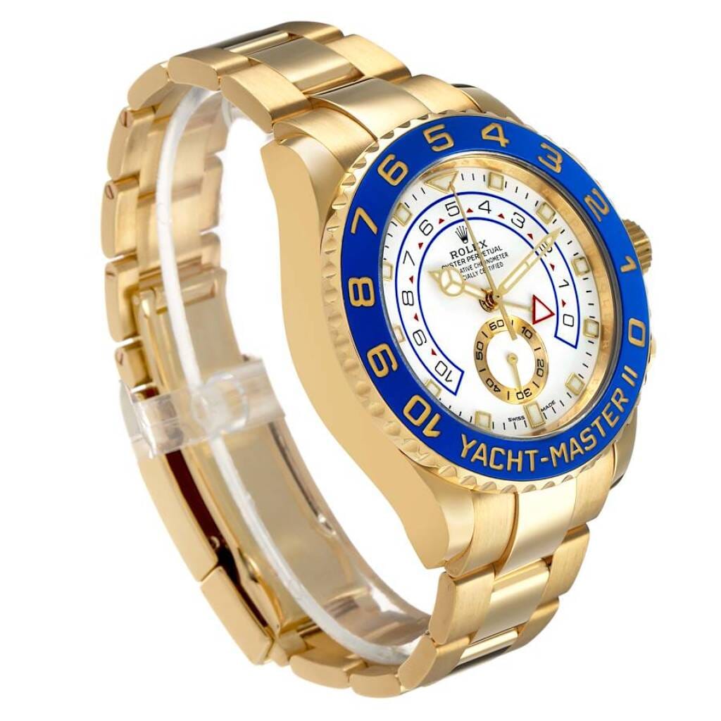 Yacht-Master II (Reference 116688). A 44mm yellow gold automatic wristwatch with chronograph. 2018