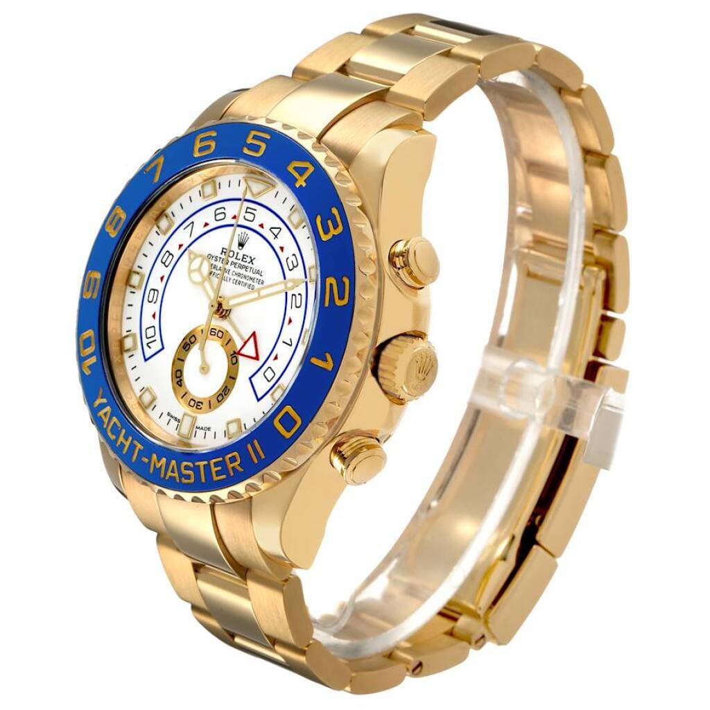 Yacht-Master II (Reference 116688). A 44mm yellow gold automatic wristwatch with chronograph. 2018
