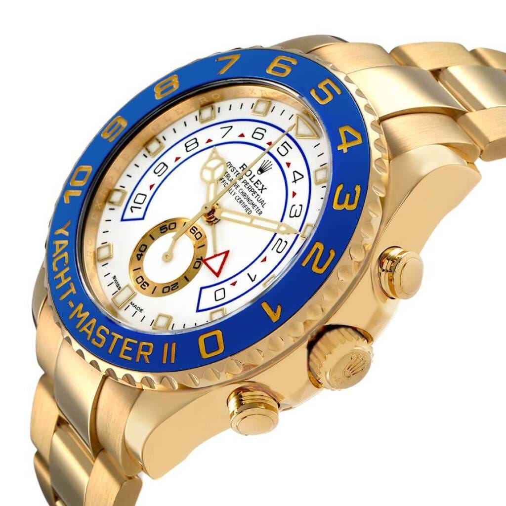 Yacht-Master II (Reference 116688). A 44mm yellow gold automatic wristwatch with chronograph. 2018