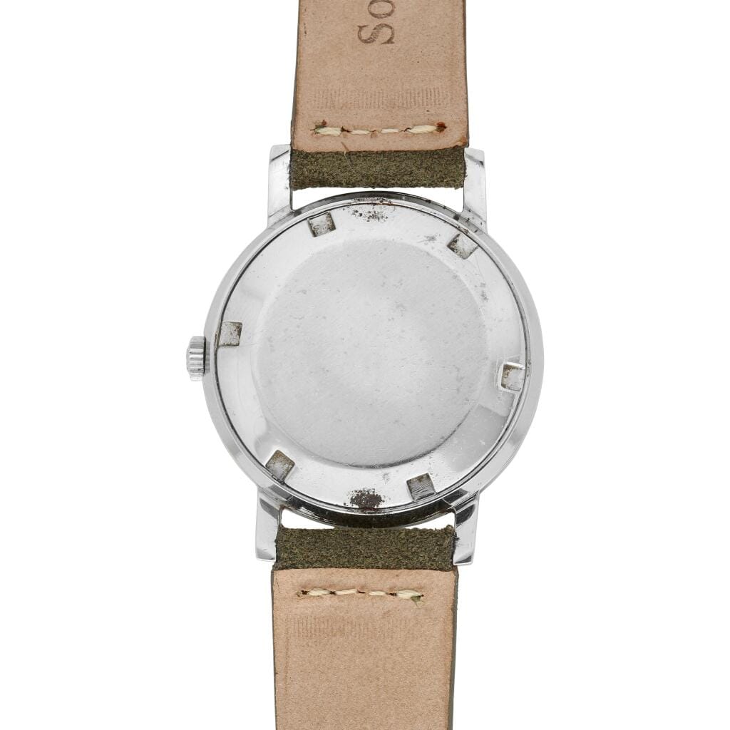 Calatrava (Reference 3466). A stainless steel automatic wristwatch. Circa 1965