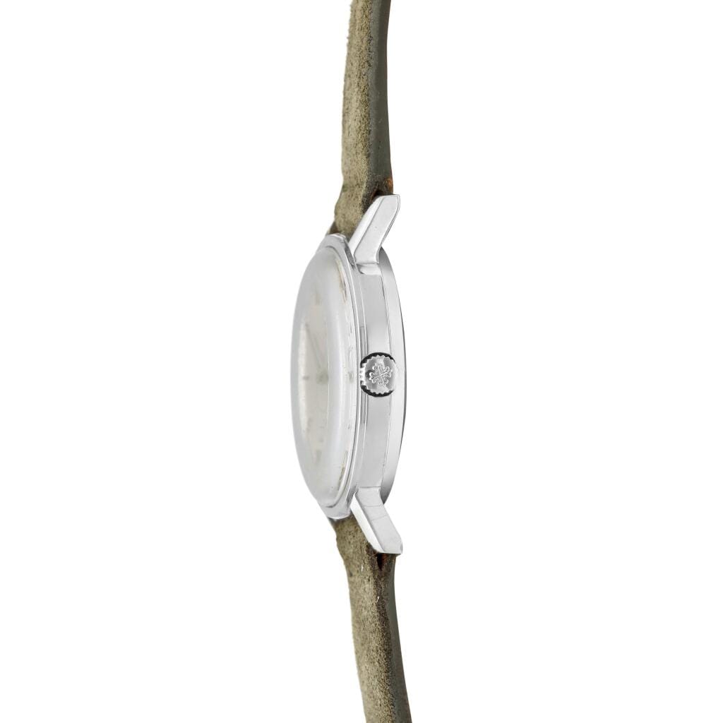 Calatrava (Reference 3466). A stainless steel automatic wristwatch. Circa 1965
