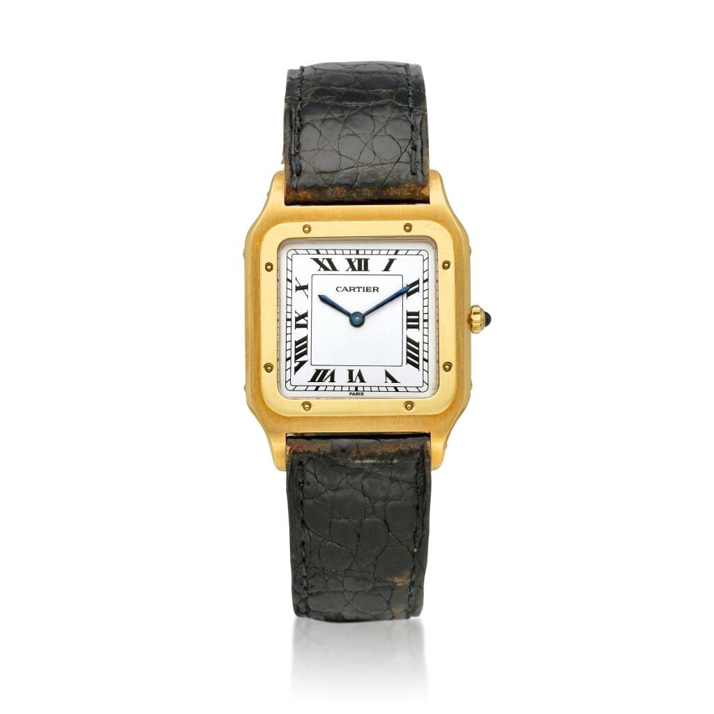 Santos (Reference 96061). A yellow gold mechanical wristwatch, Circa 1990