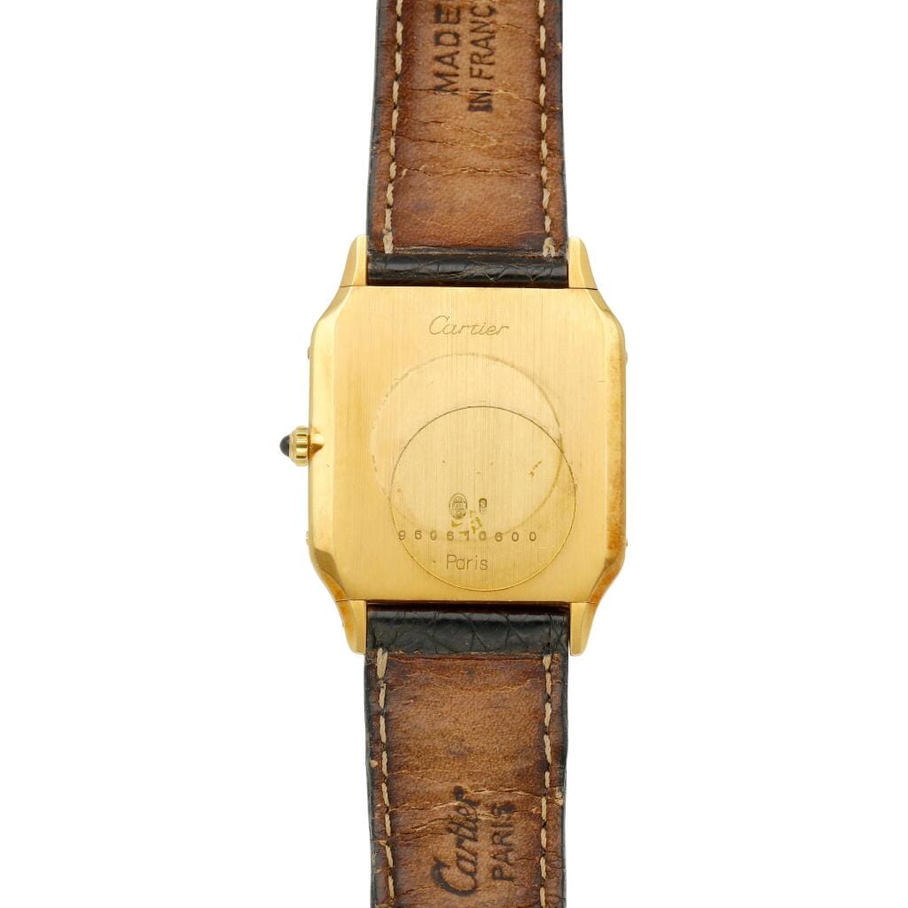 Santos (Reference 96061). A yellow gold mechanical wristwatch, Circa 1990