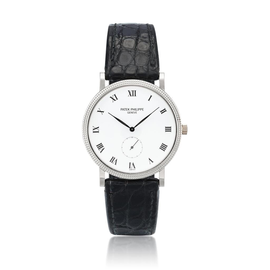 Calatrava (Reference 3919). A white gold mechanical wristwatch, Circa 1990