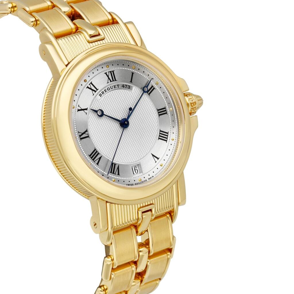 Marine (Reference 3400BA). A yellow gold automatic bracelet watch with date. Circa 2000
