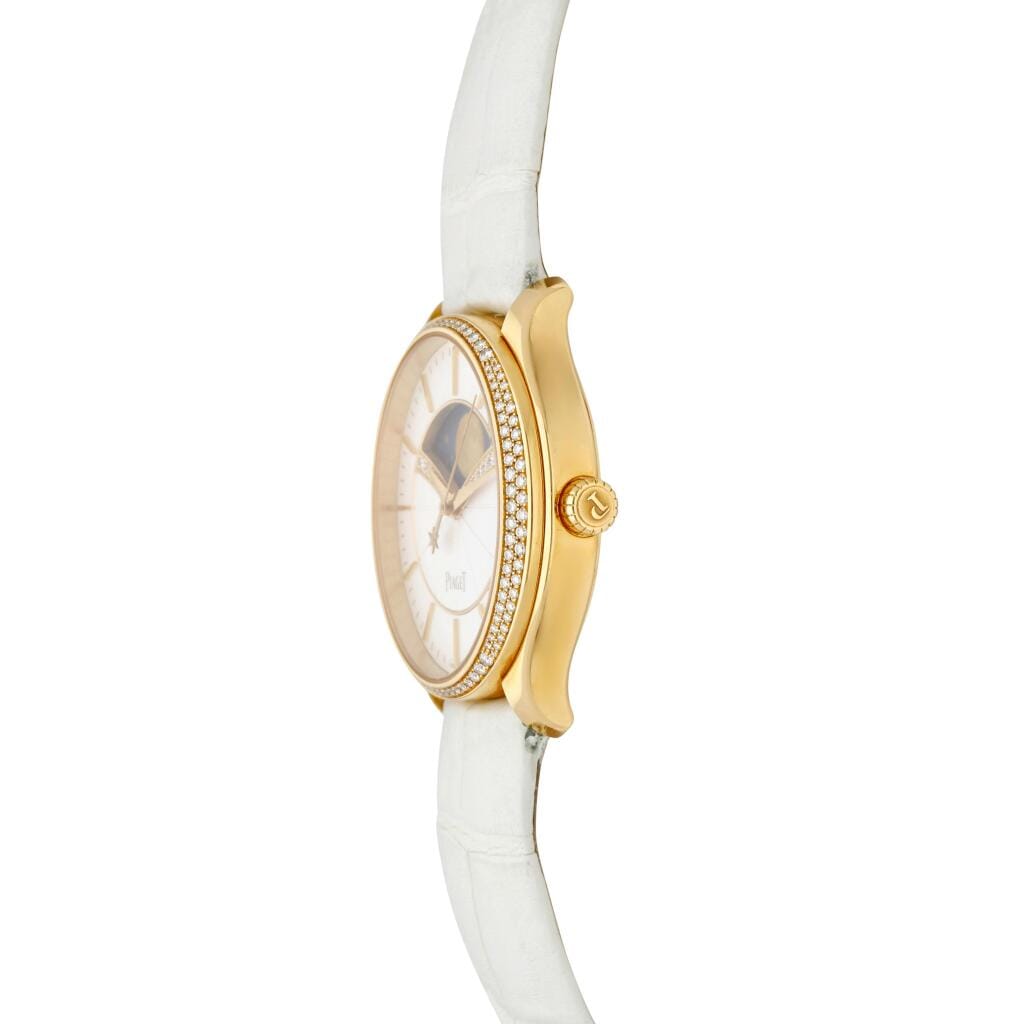Limelight Stella (Reference P11179). A rose gold and diamond-set automatic wristwatch with moon phases. Circa 2015