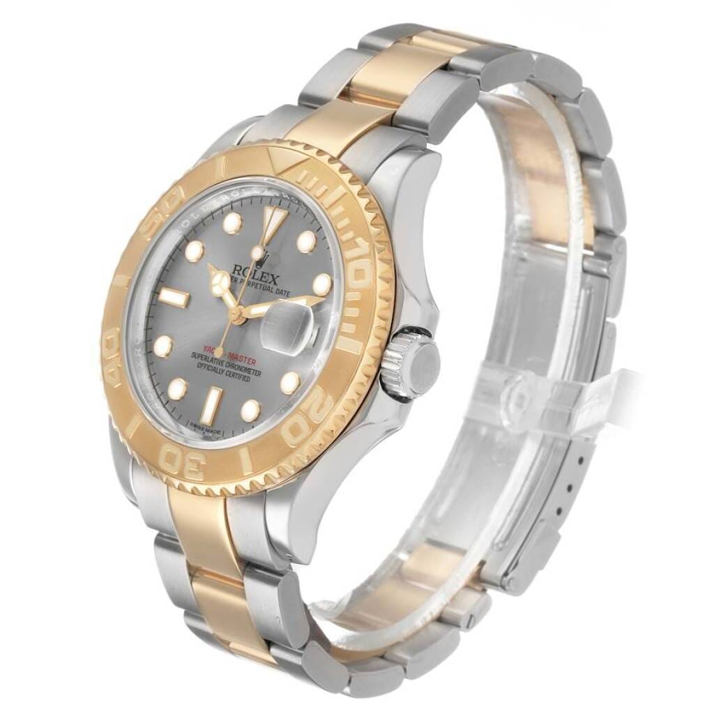 Yacht-Master (Reference 16623). A 40mm yellow gold stainless steel automatic wristwatch with date.