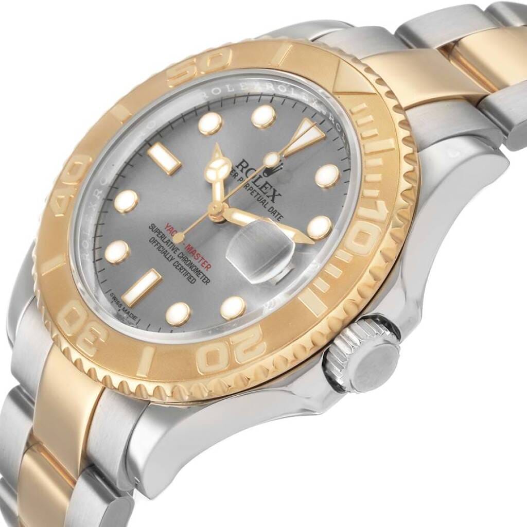 Yacht-Master (Reference 16623). A 40mm yellow gold stainless steel automatic wristwatch with date.