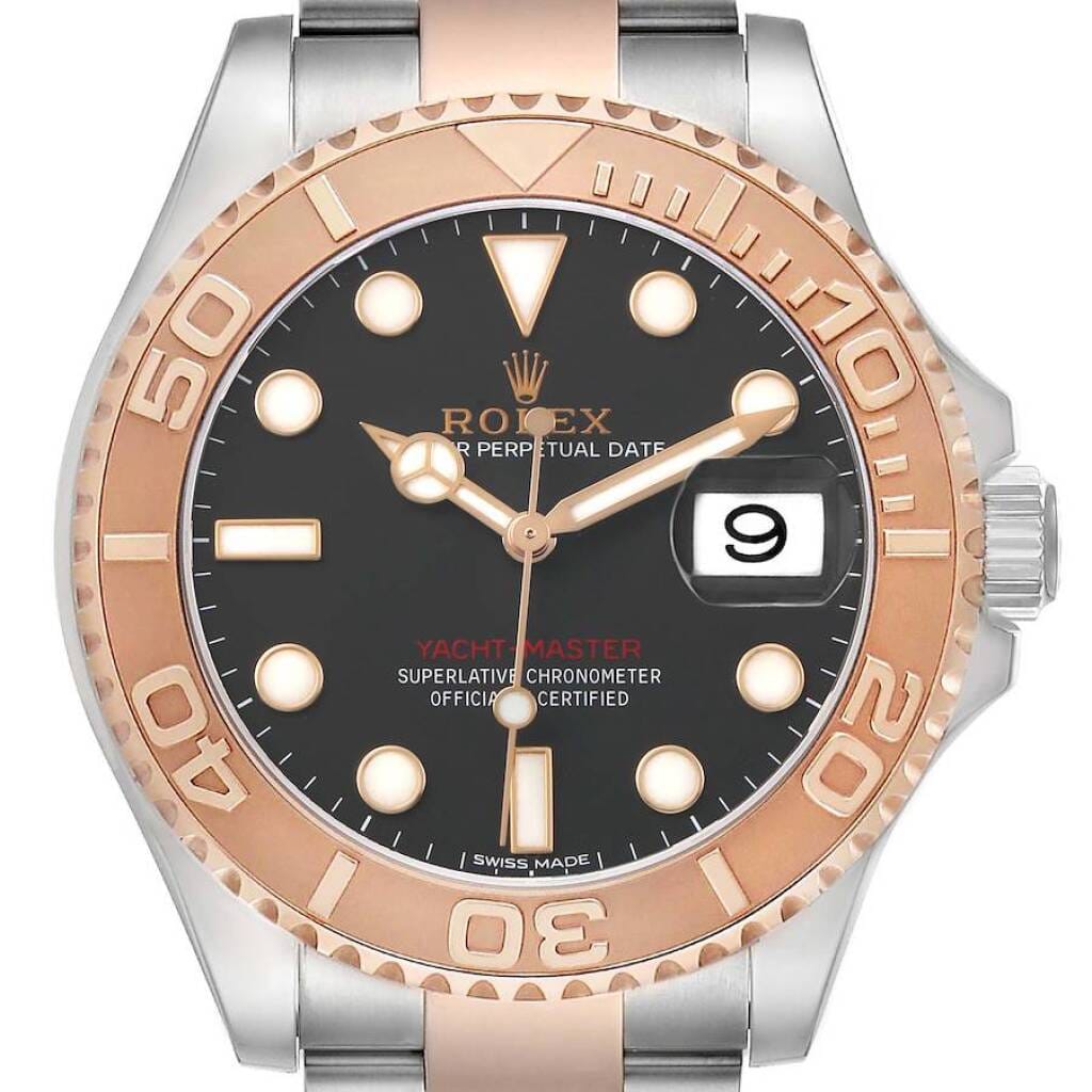 Yacht-Master (Reference 116621). A 40mm rose gold stainless steel automatic wristwatch with date. 2018