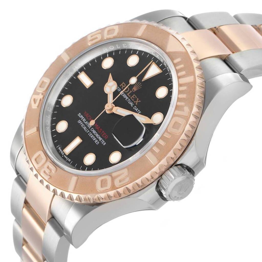 Yacht-Master (Reference 116621). A 40mm rose gold stainless steel automatic wristwatch with date. 2018