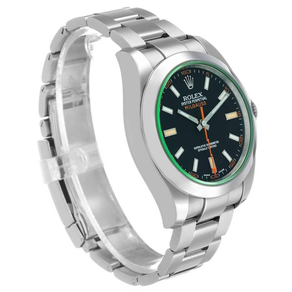 Milgauss (Reference 116400GV). A 40mm stainless steel automatic wristwatch. 2013