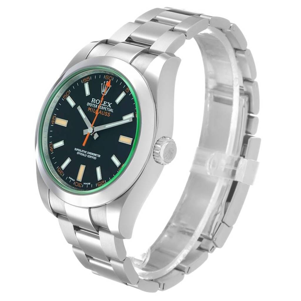 Milgauss (Reference 116400GV). A 40mm stainless steel automatic wristwatch. 2013
