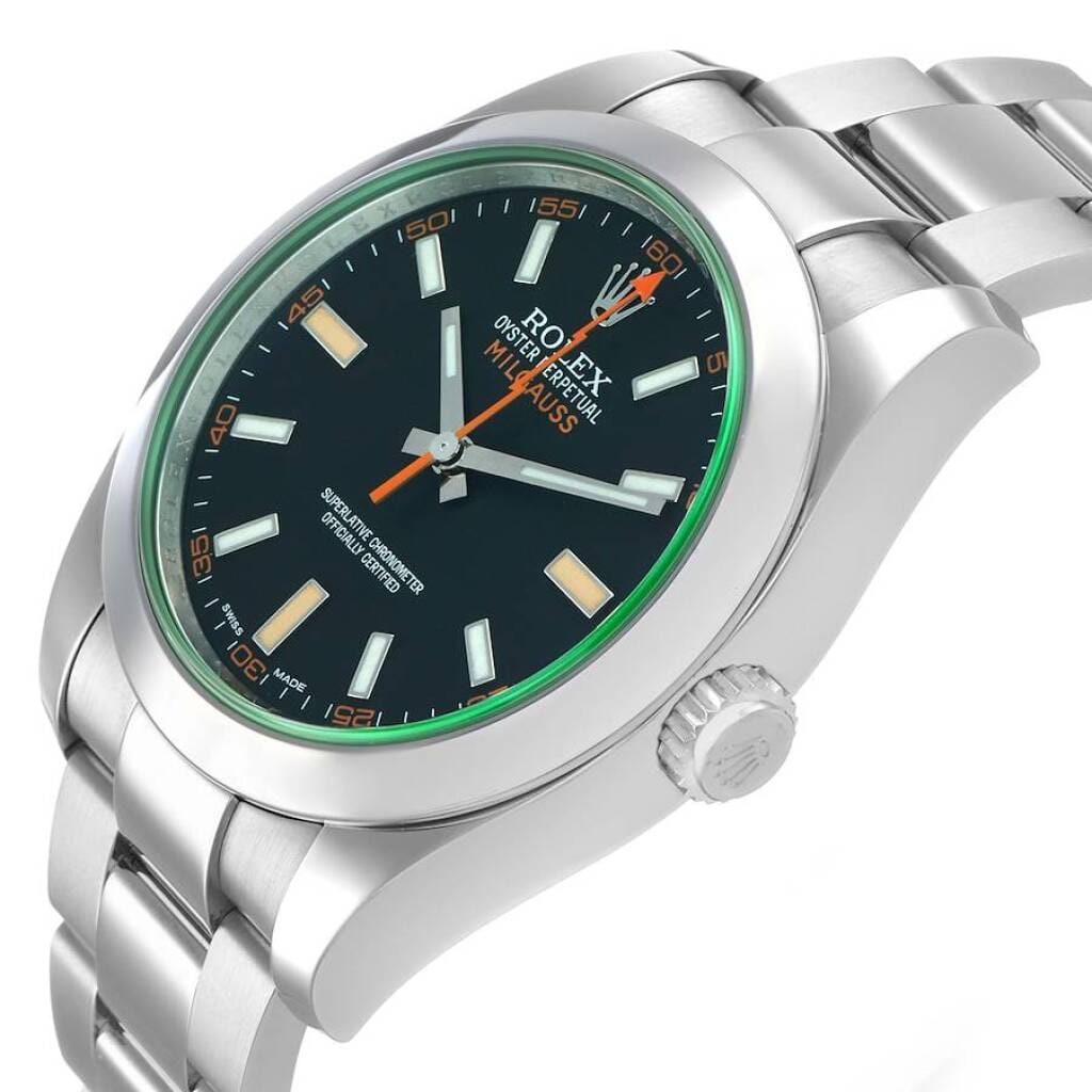 Milgauss (Reference 116400GV). A 40mm stainless steel automatic wristwatch. 2013