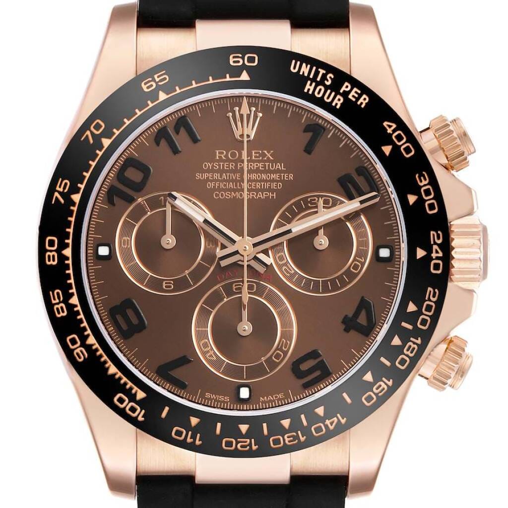 Cosmograph Daytona (Reference 116515LN). A 40mm rose gold automatic wristwatch with chronograph. 2019