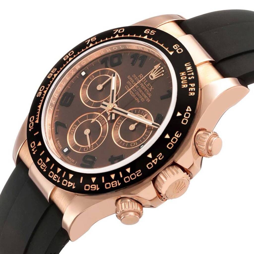 Cosmograph Daytona (Reference 116515LN). A 40mm rose gold automatic wristwatch with chronograph. 2019