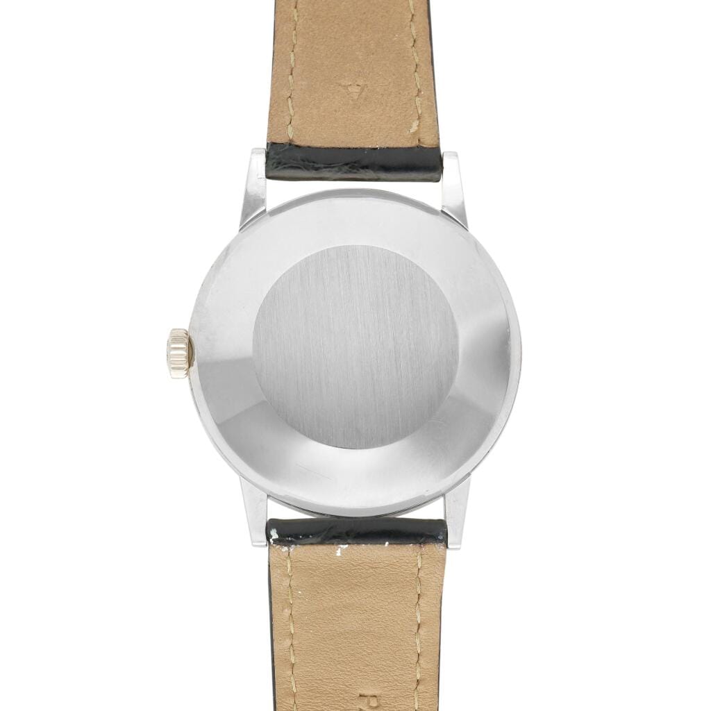 Calatrava (Reference 3411). A white gold manual wind wristwatch. Circa 1960
