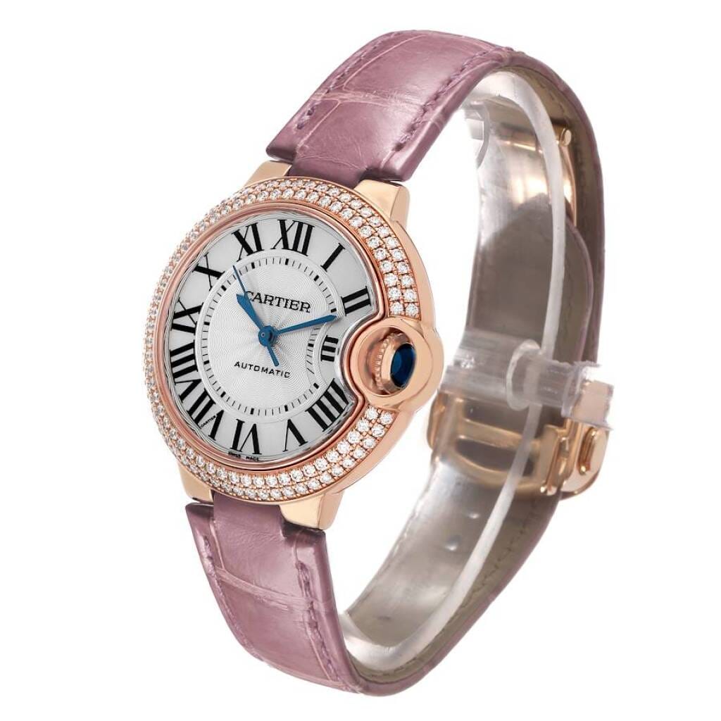 Ballon Bleu (Reference WE902066). A 33mm rose gold diamond-set automatic wristwatch.