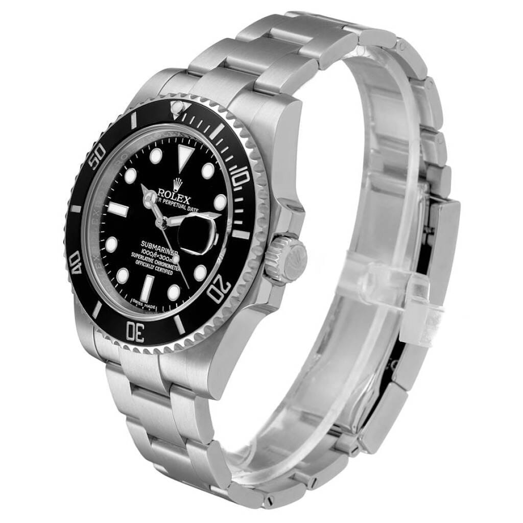 Submariner (Reference 116610LN). A 40mm stainless steel automatic wristwatch with date. 2015