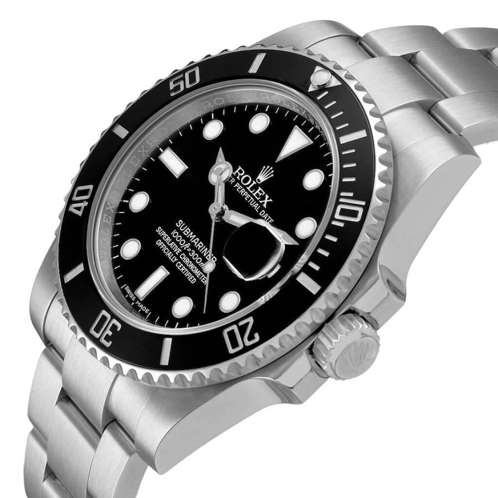 Submariner (Reference 116610LN). A 40mm stainless steel automatic wristwatch with date. 2015