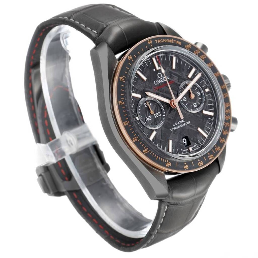 Speedmaster Dark Side of the Moon (Reference 311.63.44.51.99.001). A 44.25mm rose gold gray ceramic automatic wristwatch with date and chronograph. 2017